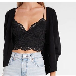 Lace cropped cami